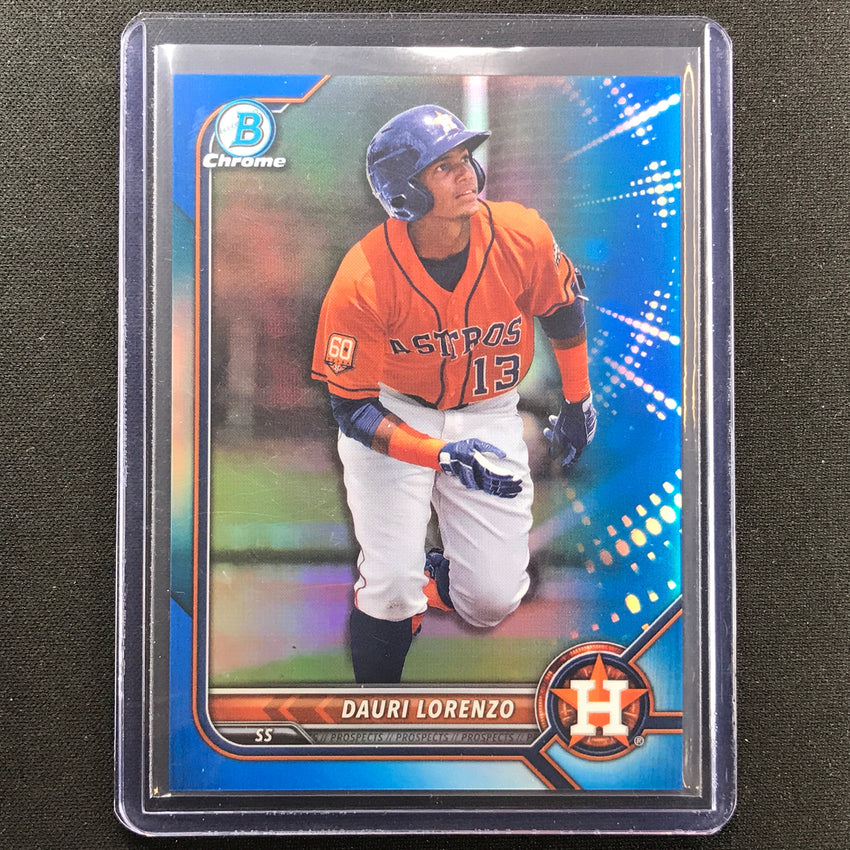 2022 Bowman Chrome Dauri Lorenzo Bowman Prospect Blue Refractor 51/150