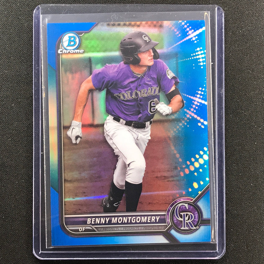 2022 Bowman Chrome Benny Montgomery Bowman Prospect Blue Refractor 119/150