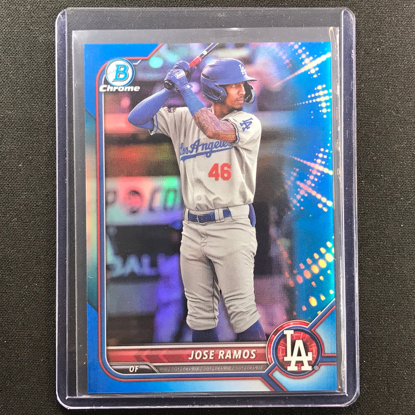 2022 Bowman Chrome Jose Ramos Bowman Prospect Blue Refractor 18/150