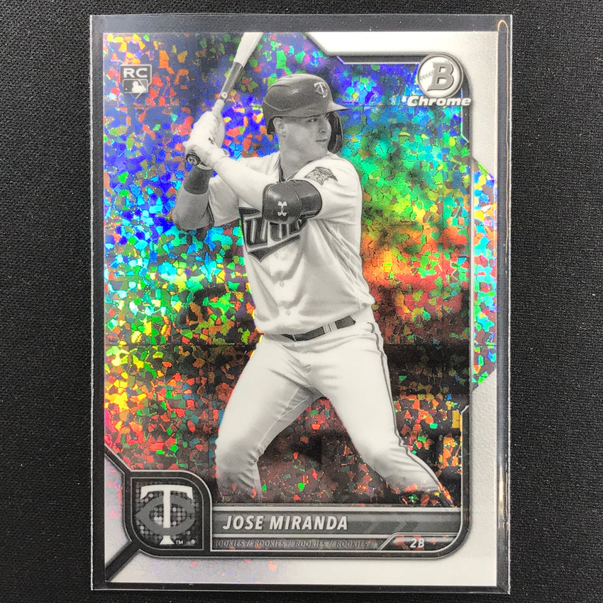 2022 Bowman Chrome Jose Miranda Rookie Bandw Mini-diamond Refractor /199