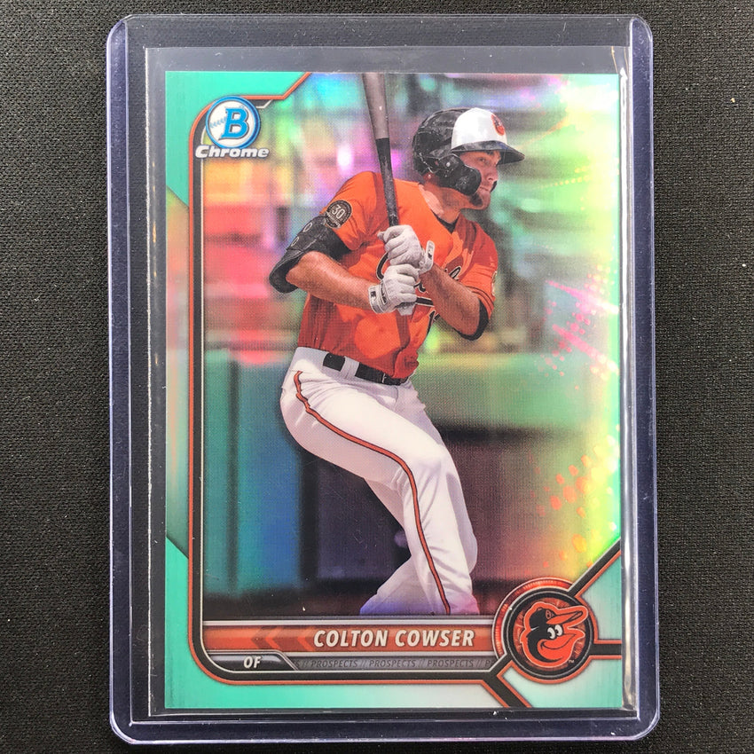 2022 Bowman Chrome Colton Cowser Bowman Prospect Aqua Refractor 35/125