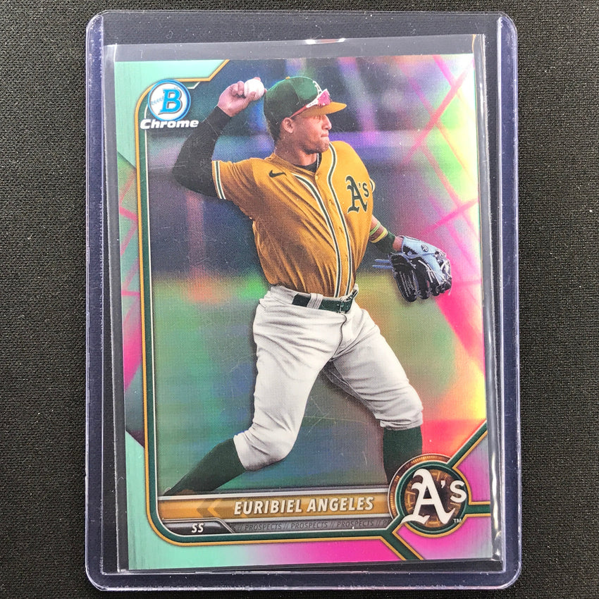 2022 Bowman Chrome Euribiel Angeles Bowman Prospect Aqua/pink Vapor 36/125