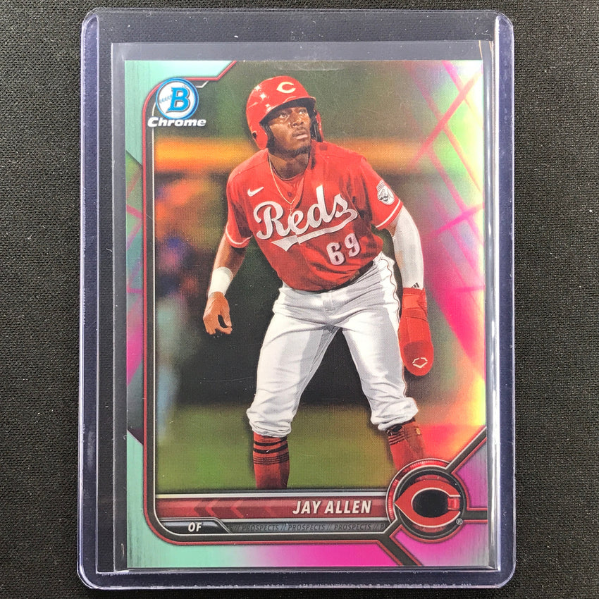 2022 Bowman Chrome Jay Allen Bowman Prospect Aqua/pink Vapor 26/125