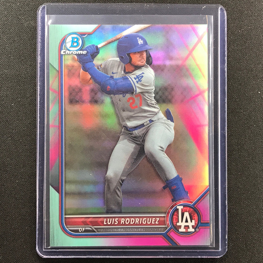 2022 Bowman Chrome Luis Rodriguez Bowman Prospect Aqua/pink Vapor 91/125