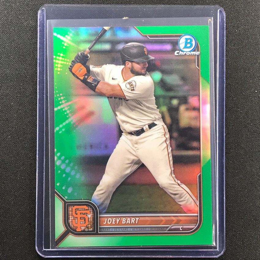 2022 Bowman Chrome Joey Bart Green Refractor 49/99
