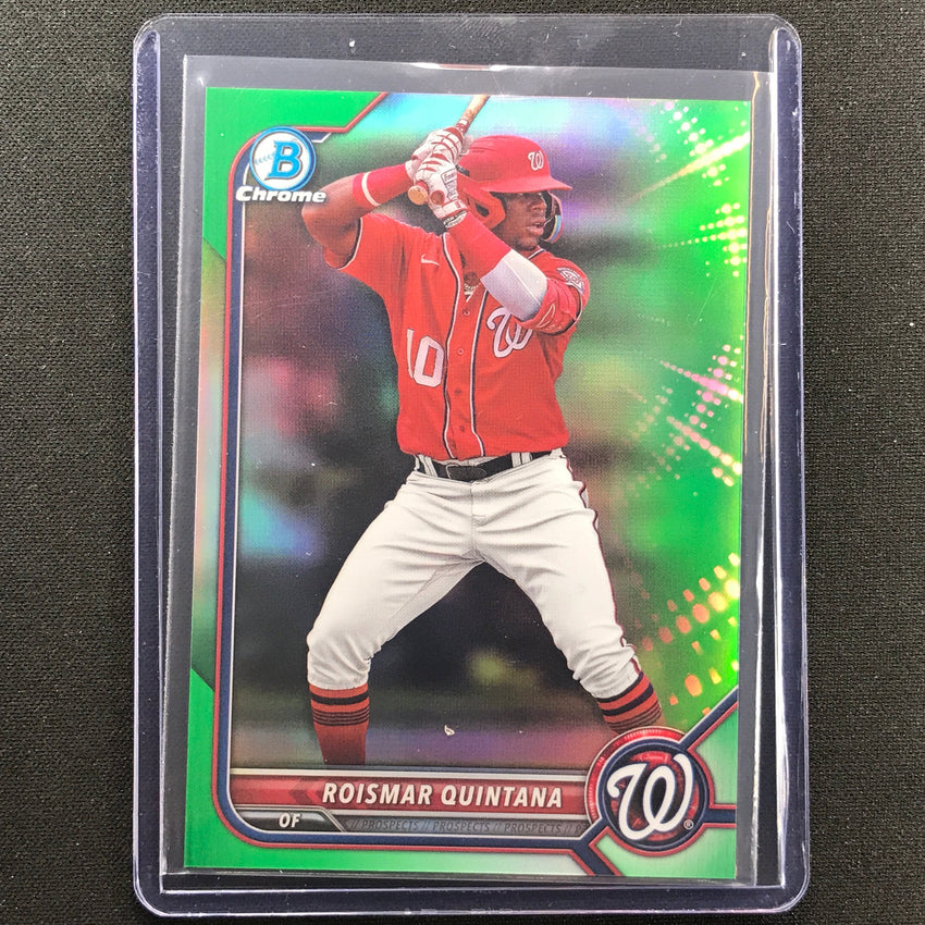 2022 Bowman Chrome Roismar Quintana Bowman Prospect Green Refractor 96/99