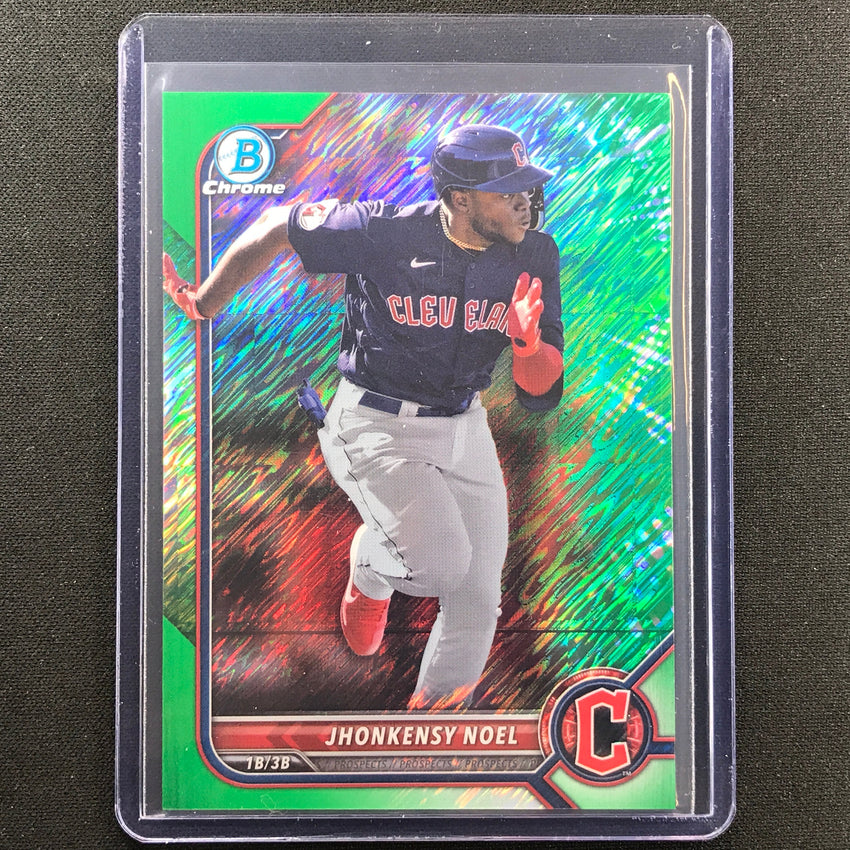 2022 Bowman Chrome Jhonkensy Noel Bowman Prospect Green Shimmer 51/99