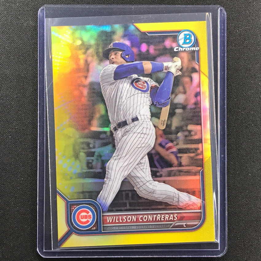 2022 Bowman Chrome Willson Contreras Yellow Refractor 45/75
