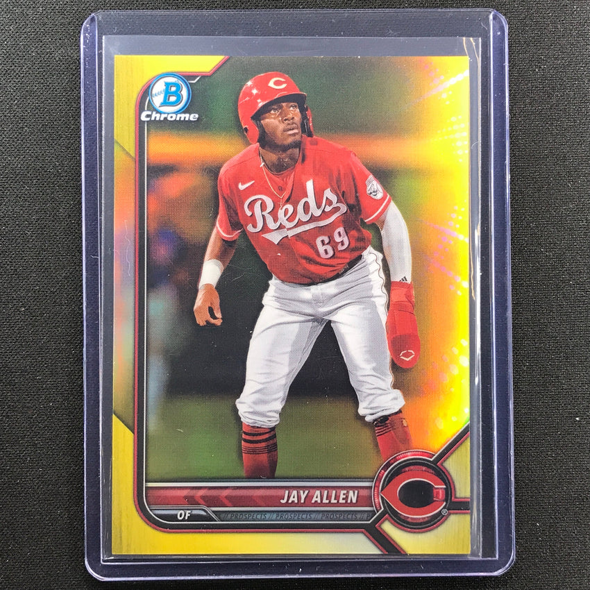 2022 Bowman Chrome Jay Allen Bowman Prospect Yellow Refractor 10/75