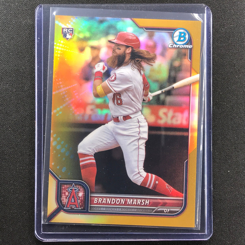 2022 Bowman Chrome Brandon Marsh Rookie Gold Refractor 33/50