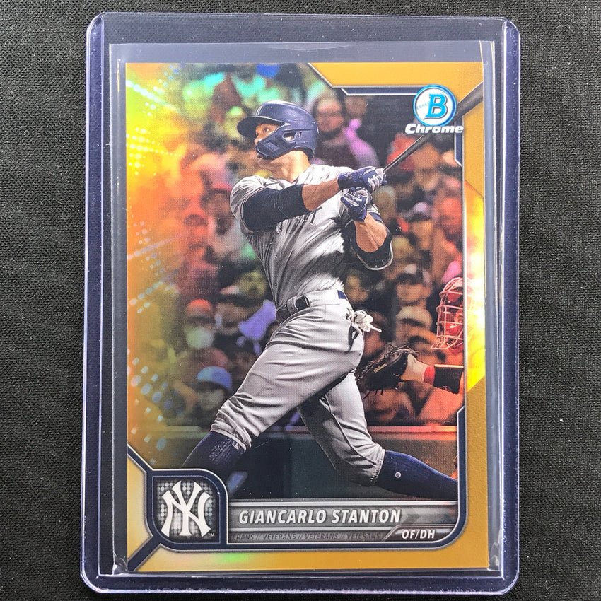 2022 Bowman Chrome Giancarlo Stanton Gold Refractor 7/50