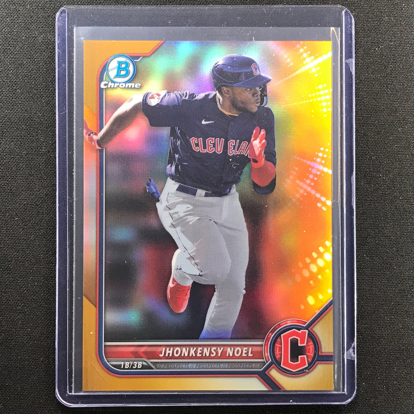 2022 Bowman Chrome Jhonkensy Noel Bowman Prospect Gold Refractor 35/50