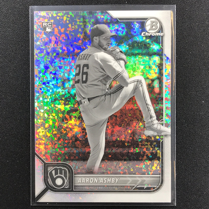 2022 Bowman Chrome Aaron Ashby Rookie Bandw Mini-diamond Refractor /199
