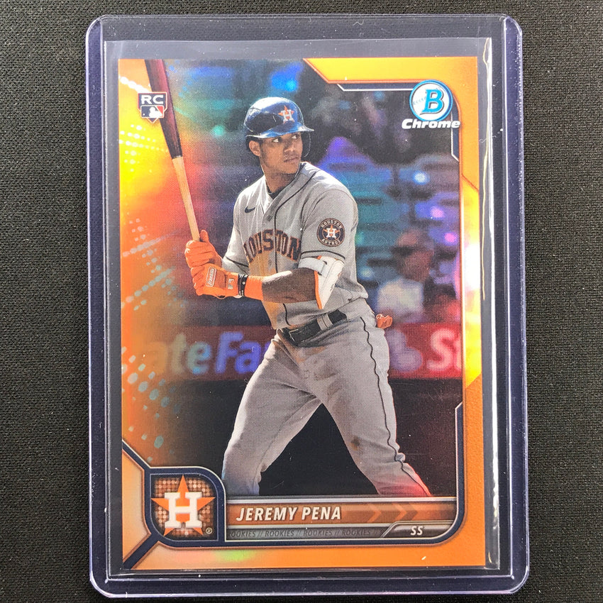 2022 Bowman Chrome Jeremy Pena Rookie Orange Refractor 13/25