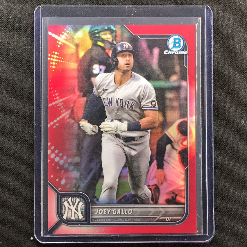 2022 Bowman Chrome Joey Gallo Red Refractor 4/5