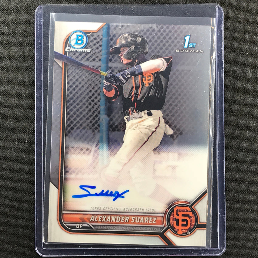 2022 Bowman Chrome Alexander Suarez 1st Bowman Prospect Auto Base No Asr A