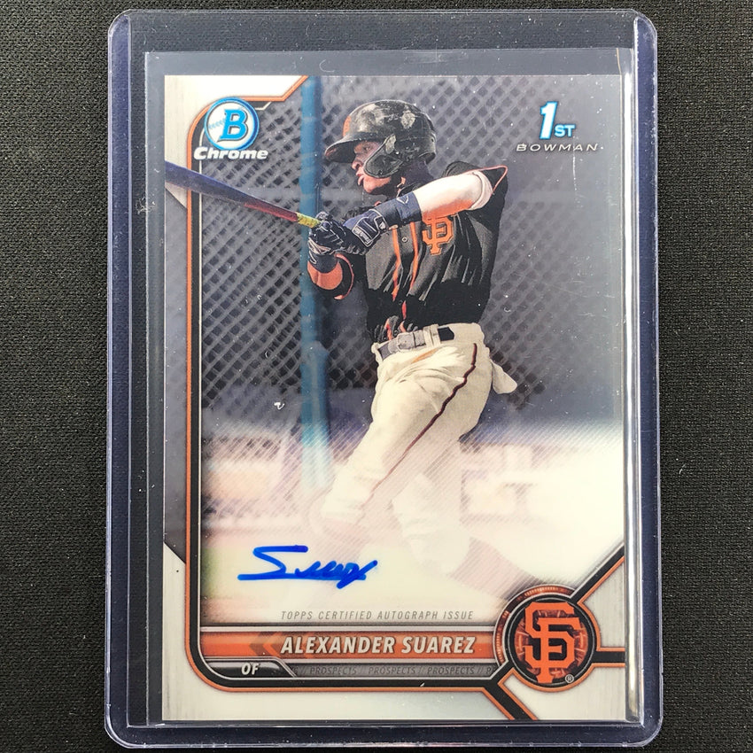 2022 Bowman Chrome Alexander Suarez 1st Bowman Prospect Auto Base No Asr B