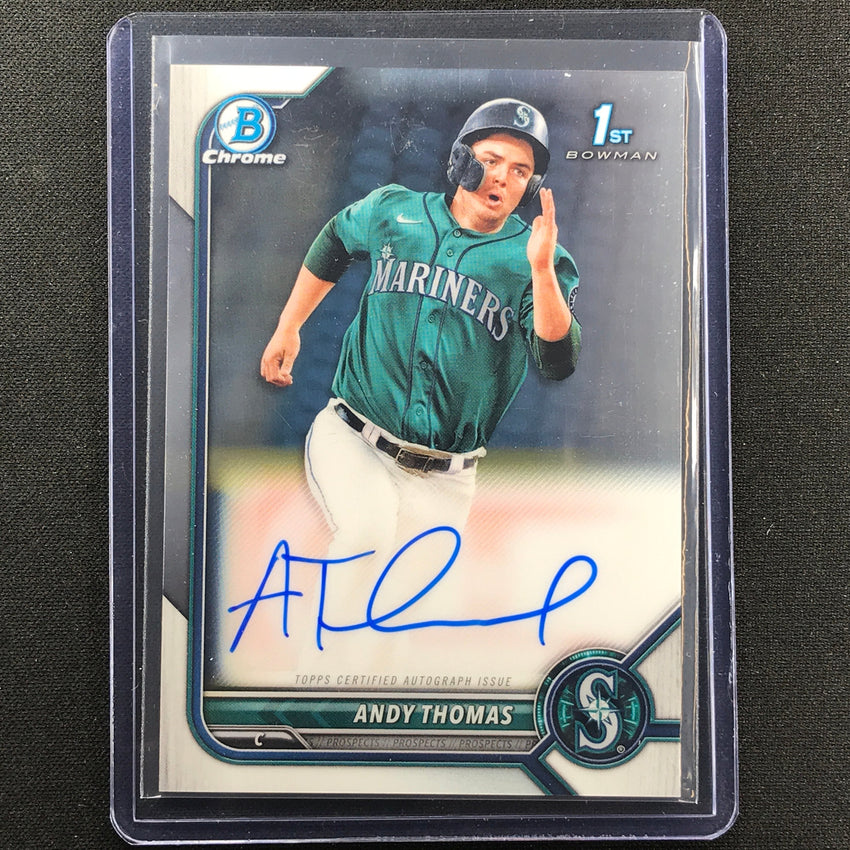 2022 Bowman Chrome Andy Thomas 1st Bowman Prospect Auto Base No At A