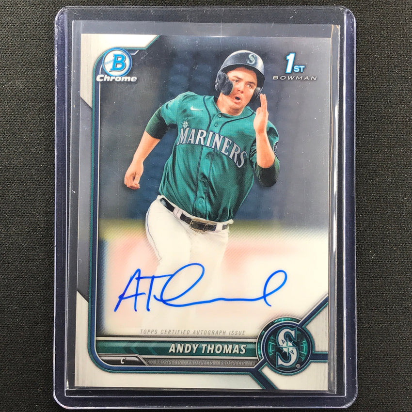 2022 Bowman Chrome Andy Thomas 1st Bowman Prospect Auto Base No At B