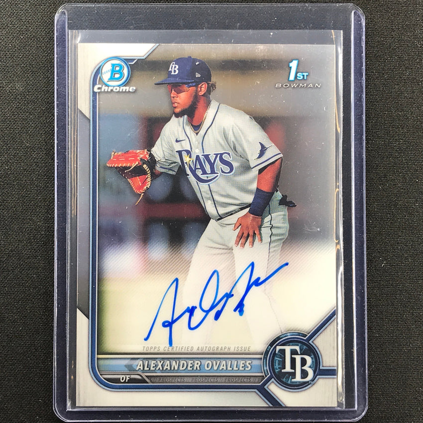 2022 Bowman Chrome ALEXANDER OVALLES 1st Bowman Prospect Auto Base #AO