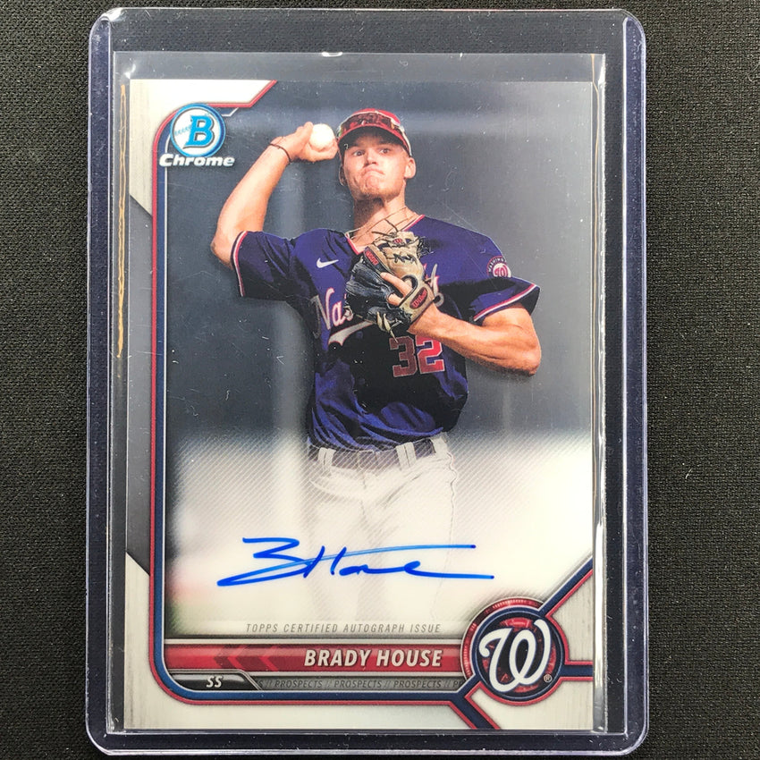 2022 Bowman Chrome BRADY HOUSE Bowman Prospect Auto Base #BH