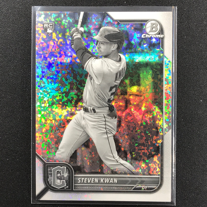 2022 Bowman Chrome Steven Kwan Rookie Bandw Mini-diamond Refractor /199