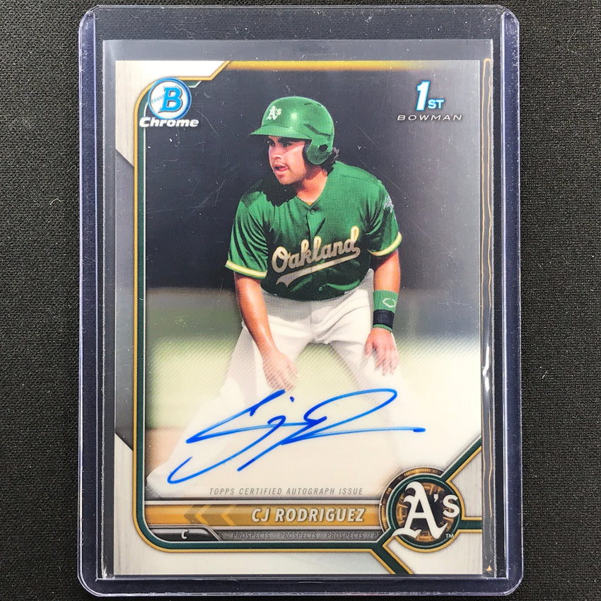 2022 Bowman Chrome Cj Rodriguez 1st Bowman Prospect Auto Base No Cjr A