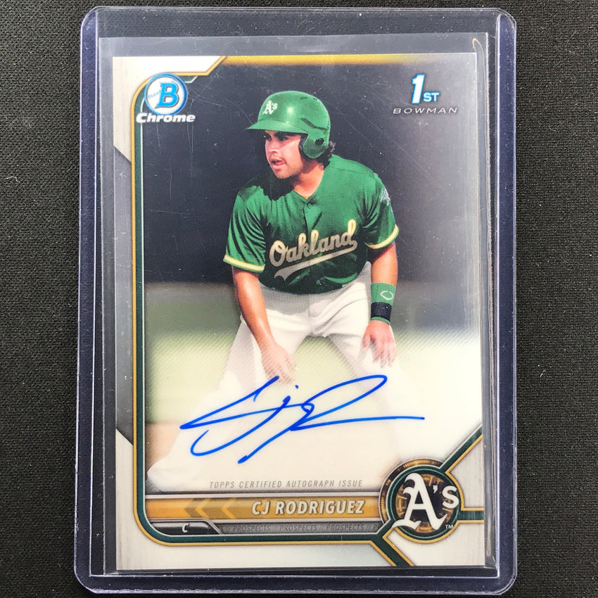 2022 Bowman Chrome Cj Rodriguez 1st Bowman Prospect Auto Base No Cjr B