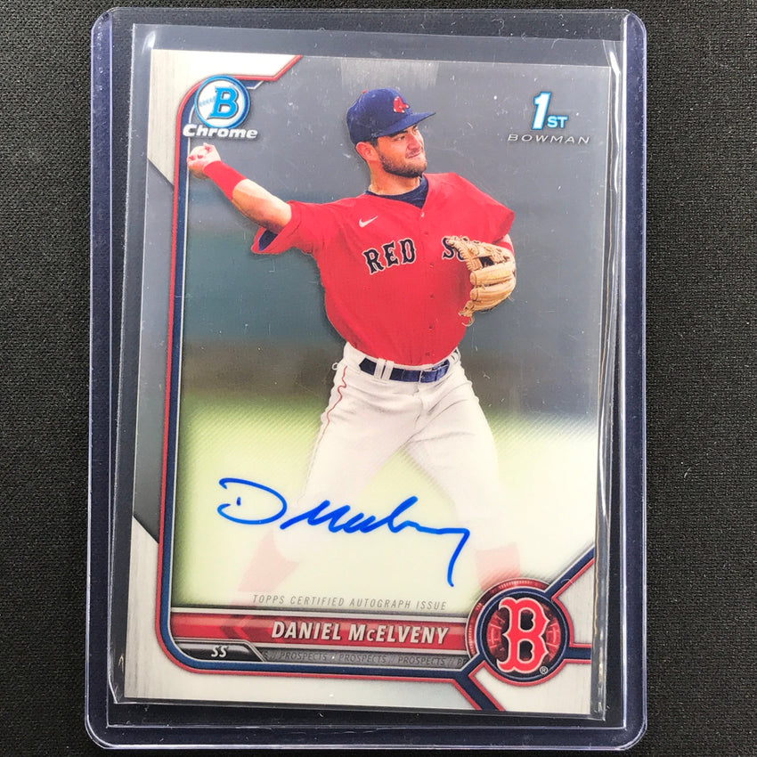 2022 Bowman Chrome Daniel Mcelveny 1st Bowman Prospect Auto Base No Dmy B