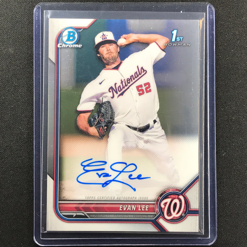 2022 Bowman Chrome Evan Lee 1st Bowman Prospect Auto Base No El B