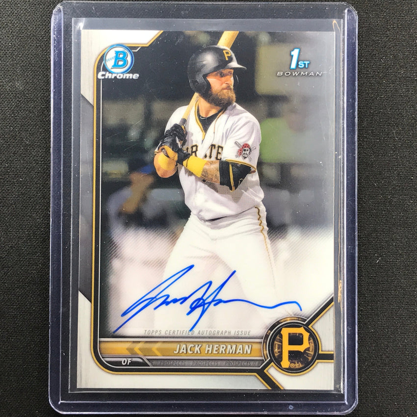 2022 Bowman Chrome JACK HERMAN 1st Bowman Prospect Auto Base #JH
