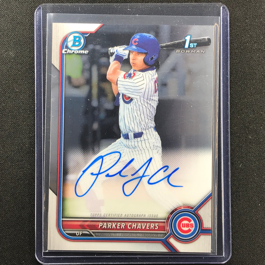 2022 Bowman Chrome PARKER CHAVERS 1st Bowman Prospect Auto Base #PC