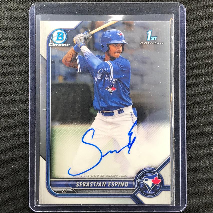 2022 Bowman Chrome Sebastian Espino 1st Bowman Prospect Auto Base No Se A