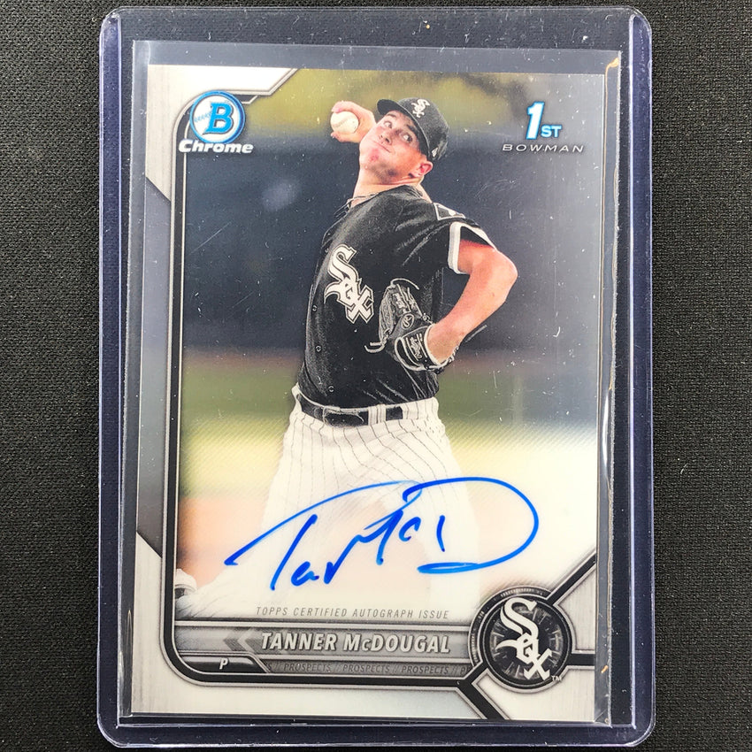 2022 Bowman Chrome TANNER MCDOUGAL 1st Bowman Prospect Auto Base #TM