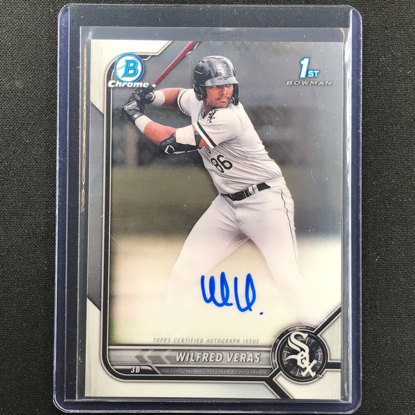 2022 Bowman Chrome WILFRED VERAS 1st Bowman Prospect Auto Base #WV