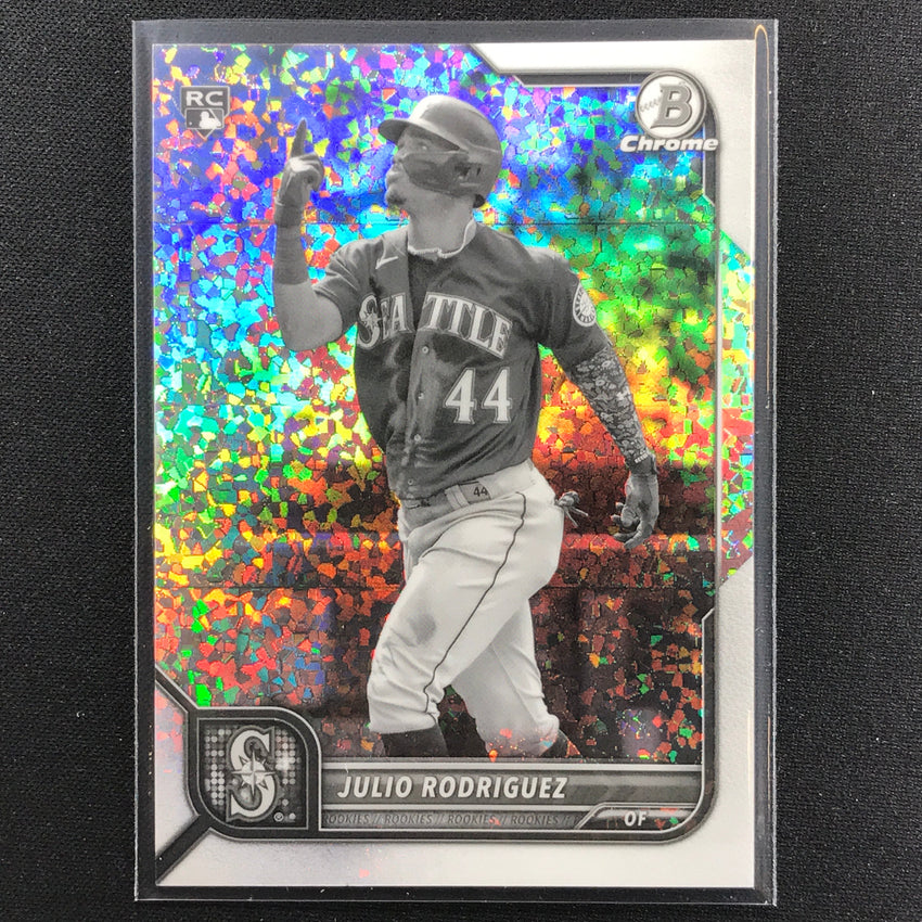 2022 Bowman Chrome Julio Rodriguez Rookie Bandw Mini-diamond Refractor 53/199