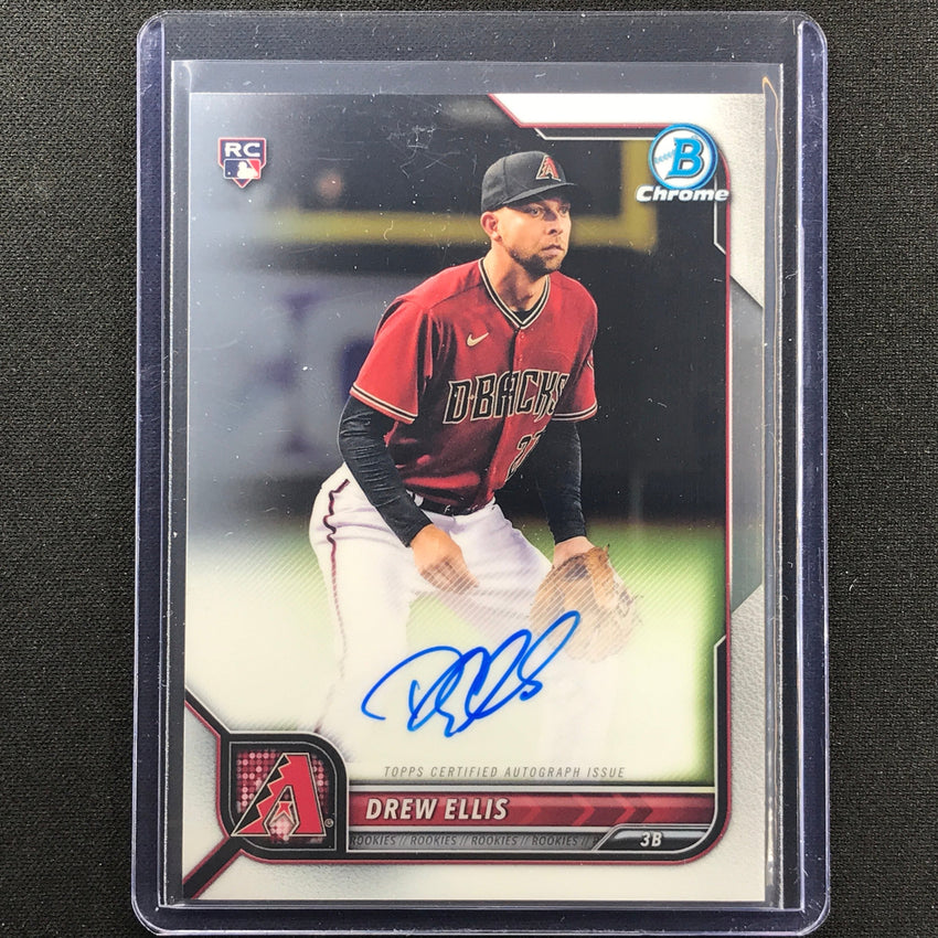2022 Bowman Chrome DREW ELLIS Rookie Auto Base #DE
