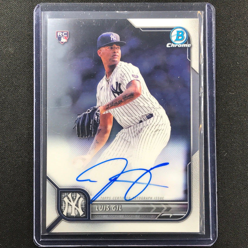その他 bowman Luis Gil 2022 Bowman Luis Gil Rookie #72 New York Yankees 21B | eBay