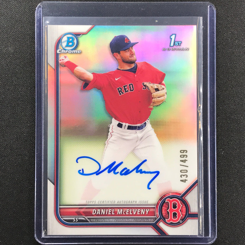 2022 Bowman Chrome Daniel Mcelveny 1st Bowman Prospect Auto Refractor 430/499