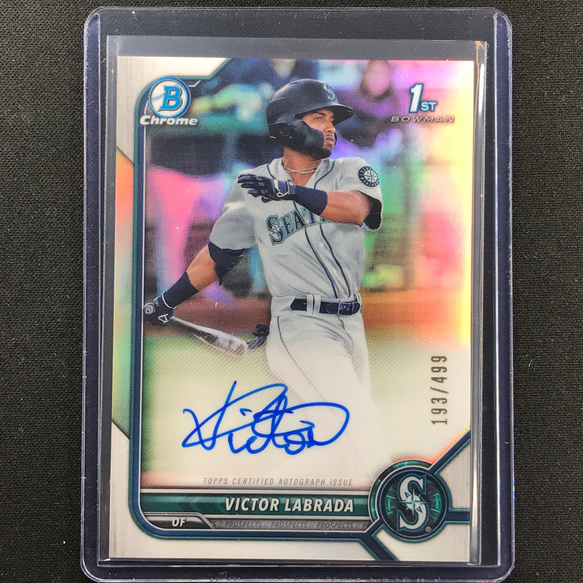 2022 Bowman Chrome Victor Labrada 1st Bowman Prospect Auto Refractor 193/499