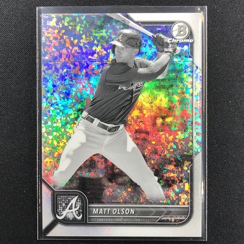 2022 Bowman Chrome Matt Olson Bandw Mini-diamond Refractor /199