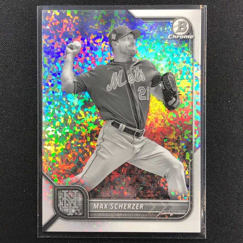 2022 Bowman Chrome Max Scherzer Bandw Mini-diamond Refractor /199