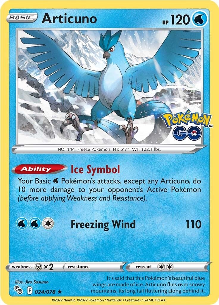 Articuno - 024/078 - Holo Rare Pokemon Go
