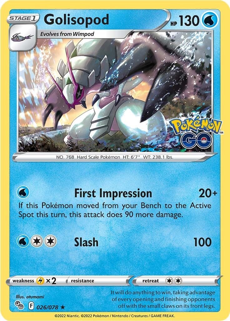 Golisopod - 026/078 - Holo Rare Pokemon Go