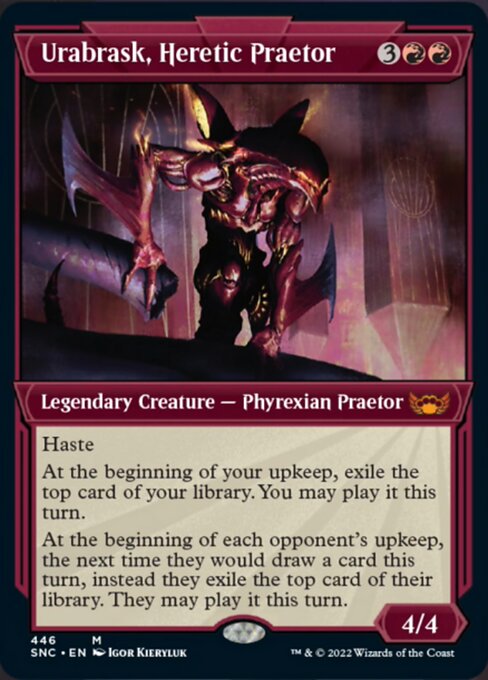 ETCHED FOIL Urabrask, Heretic Praetor  #446 - Streets of New Capenna
