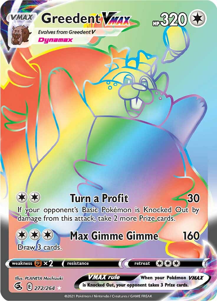 Greedent VMAX - 272/264 - Hyper Rare