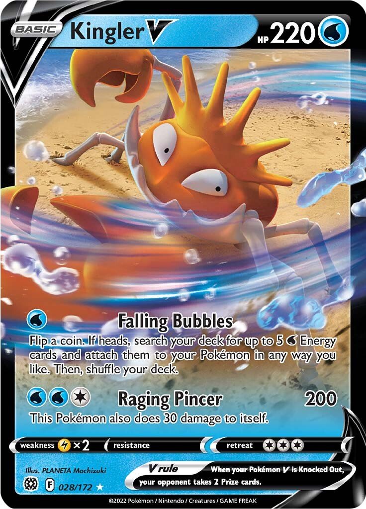 Kingler V - 28/172 - Ultra Rare