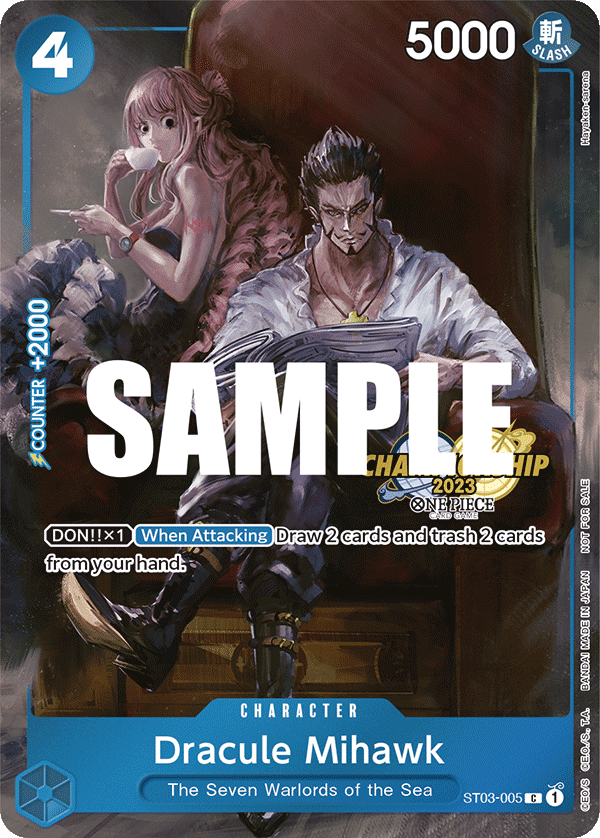 Dracule Mihawk - ST03-005 C - Championship 2023 Celebration Pack Promo