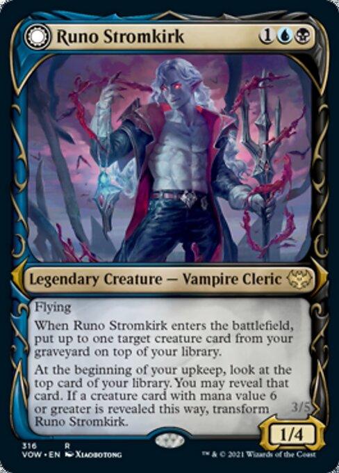Foil Showcase Runo Stromkirk // Krothuss Lord Of The Deep - No 316 Rare Crimson Vow