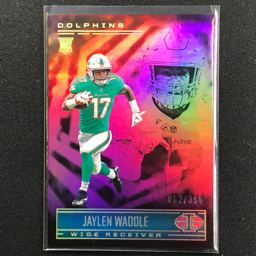 2021 Illusions JAYLEN WADDLE Rookie Trophy Collection Pink 62/399